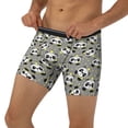 thumbnail image 3 of Rateoe Panda With Crown And Stars Print Men’s Underwear Boxer Briefs Soft Comfortable Underwear Boxer Briefs, Long Leg Briefs,Anti-chafing Boxer Briefs, 3 of 7