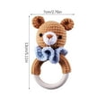 thumbnail image 4 of Agiferg Cartoon Knitting Handmade Crochet Knitting Rattle Ring Suzuki Ring, 4 of 4