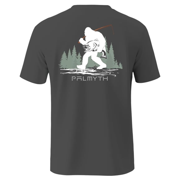 Men's Short Sleeve Fishing T-Shirt with UPF 50  Sun Protection and Nature Design