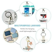 Lanyard with ID Badge Holder 3Pcs Lanyard Neck Strap with Card Holder Black Lanyard for Keys, School & Office, Lanyard for Women & Men