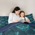 thumbnail image 4 of Feelyou Moth Skeleton Twin Comforter Sets, Retro Boho Bedding Set, 2-Piece, 4 of 7