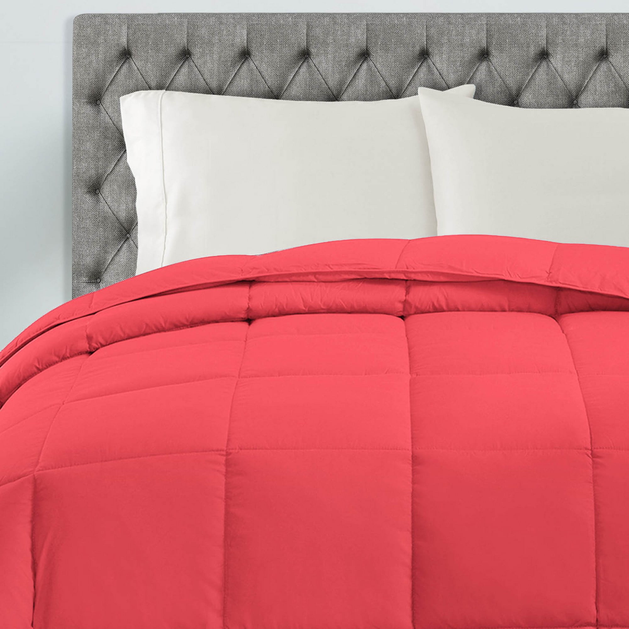 Superior Classic Reversible Comforter, Twin XL, Coral