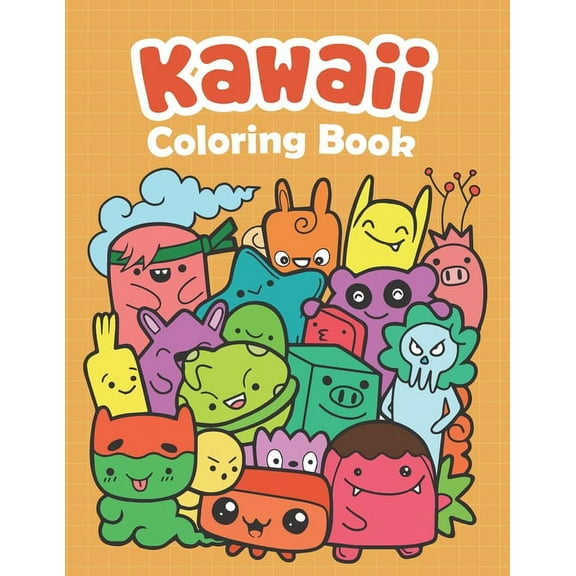 Kawaii Coloring Book : Kawaii Coloring Book For Kids, Kawaii Doodle Cute Japanese Style (Paperback)