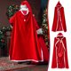 thumbnail image 1 of Adornos navideños, adornos navideños, capa navideña, capa de Caperucita Roja, ropa de disfraces, capa roja popular de Papá Noel para adultos, ropa, productos de capa de Europa y América, 1 of 9