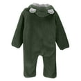 thumbnail image 6 of breaise Newborn Baby Bear Outfit With Fold-Over Mittens and Footies Girls Boys Winter Fleece Clothes Hooded Romper Snowsuit, 6 of 8