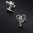 thumbnail image 6 of 2pcs Titanium Dermal Anchor Top Flower Crystal Micro Surface Skin Piercing 16G - Heart 2, as described, 6 of 6