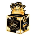 thumbnail image 2 of Liulin Graduation Money Box, Class of 2026 Money Gift Box with Pull Out Card and 50Pcs Bags, Graduation Money Pull Box for Cash Gift, Funny Surprise Cash Gift Ideas for High School and College, Black, 2 of 9