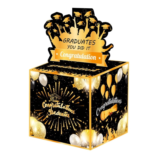 Graduation Decorations, Ngxiha 2026 Graduation Money Box, Money Box for Cash Gift, Cash Gift Box, Graduation Party Money Holder Box, Congrats Grad Decorations for High School & College