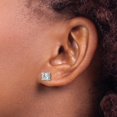 thumbnail image 3 of 14k White Gold 1 1/5 ctw Lab Grown Diamond VS+ F+ Round 4 Prong Heavy Wt. Stud Earrings, 3 of 4