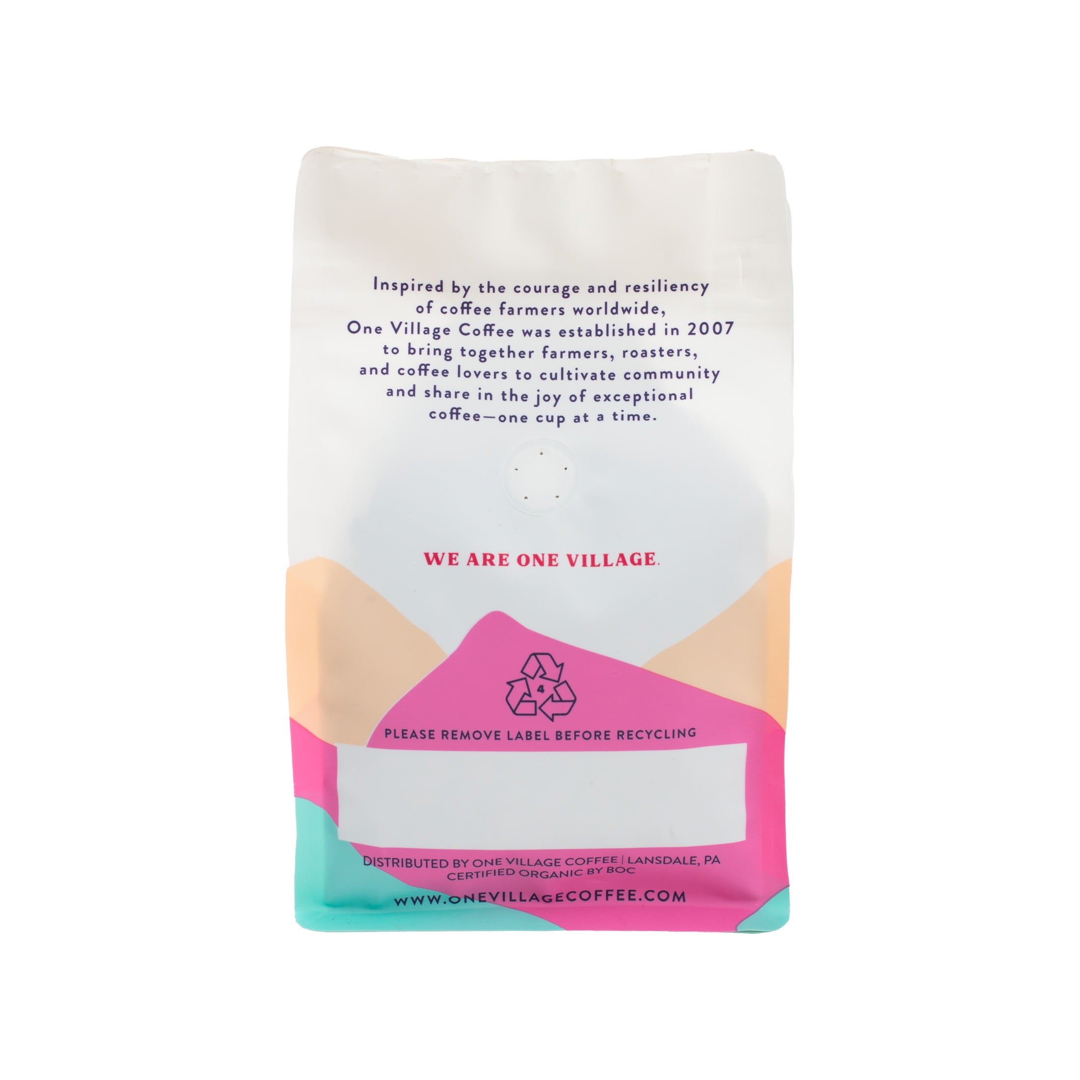 Local One Village Coffee Villager, Light Roast, Whole Bean Coffee, 12oz, Naturally Caffeinated