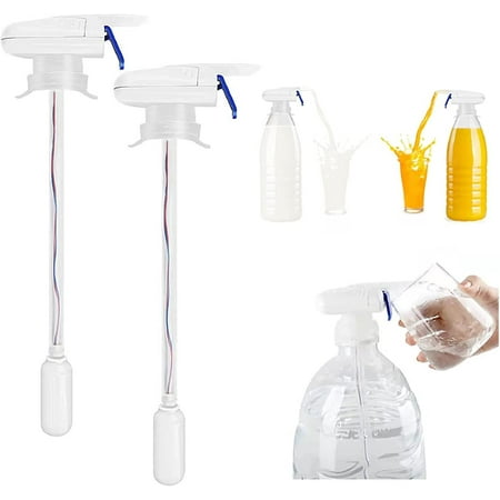 

Drink Dispenser for Fridge Gallon - 2 Pcs Automatic Milk Dispenser and Beverage Dispenser Easy to Use Kids Tap Drink Dispenser for Drinks Juice and Beverages - Prevent Overflowinge