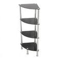 thumbnail image 3 of S64-A 4-Shelf Corner Unit, Black Glass and Chrome, 3 of 3