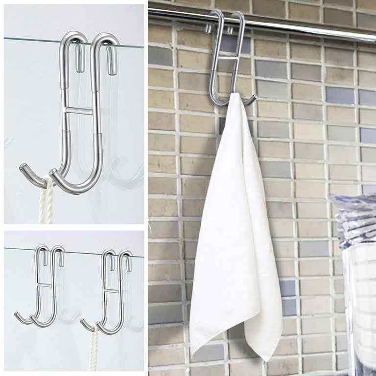 Shower hooks for glass doors sale