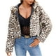 thumbnail image 5 of Chaqueta de abrigo cálida con capucha y estampado de invierno para mujer, 5 of 9