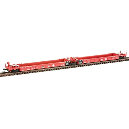 Walthers N Scale Thrall 5-Unit Articulated 48' Well Car Santa Fe/SFLC #254181