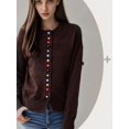 thumbnail image 3 of Delayuji Women's Knit Cardigan Single Colorful Buttons Cardigan Sweater Soft Warm Casual Outerwear Spring Clothing, 3 of 6