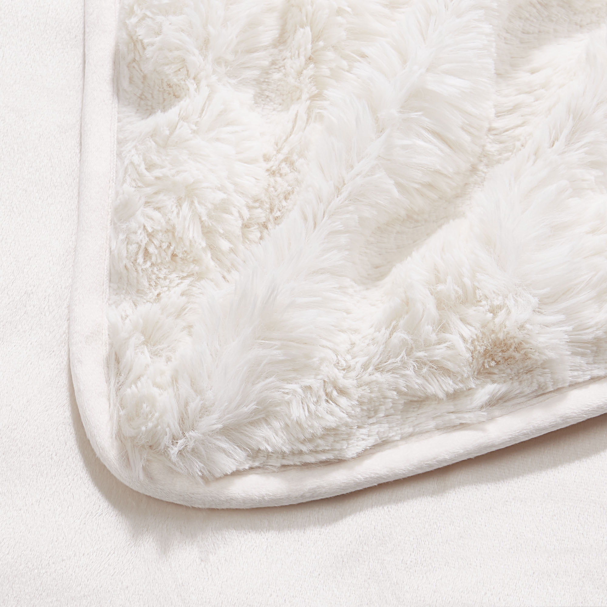 Holiday Time Cloud Bubble Faux Fur Throw