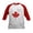 Red/White, variant on - Canada EH? Baseball Jersey - Kids Cotton Baseball Jersey, 3/4 Sleeve Shirt