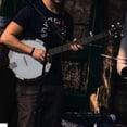 thumbnail image 5 of Kmise, Banjo de 5 cuerdas, juego de banjos de tamaño completo con resonador, cabezal Remo, con 2 llaves de afinación (bolsa para principiantes profesionales), 5 of 5