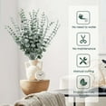 thumbnail image 3 of 10/30pcs Eucalyptus Stems, 15inch Artificial Eucalyptus Leaves Faux Eucalyptus Stems Eucalyptus Branches Flowers for Home Office Farmhouse Wedding Centerpiece Vase Filler Decor, 3 of 8
