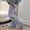 Light Gray, variant on TINZ Winter Warm Socking Leg Cover Home Knee Socks Thick Woolen Pants Leg Warmers Fashion Soft Stretch Socking Compression Stockings Women 20-30 Tights Variety Knit Tights Women
