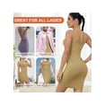 thumbnail image 6 of SAYFUT Women Shapewear Full Slip For Under Dresses Tummy Control Cami Mini Body Shaper Seamless Spaghetti Straps, 6 of 7