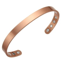 Wollet 7 inch Magnetic Copper Bracelets for Women Men with 8 Magnets