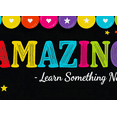 thumbnail image 4 of Colorful and Motivational Backdrop Banner with Amazing Text and Heart Elements Party Decorations for Classroom Celebrations Photo Backdrops Learning Events and Inspirational Gatherings, 4 of 4