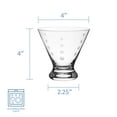 thumbnail image 4 of Mikasa Cheers Set of 4 Stemless Martini Glass, 8-Ounce, Clear, 4 of 8