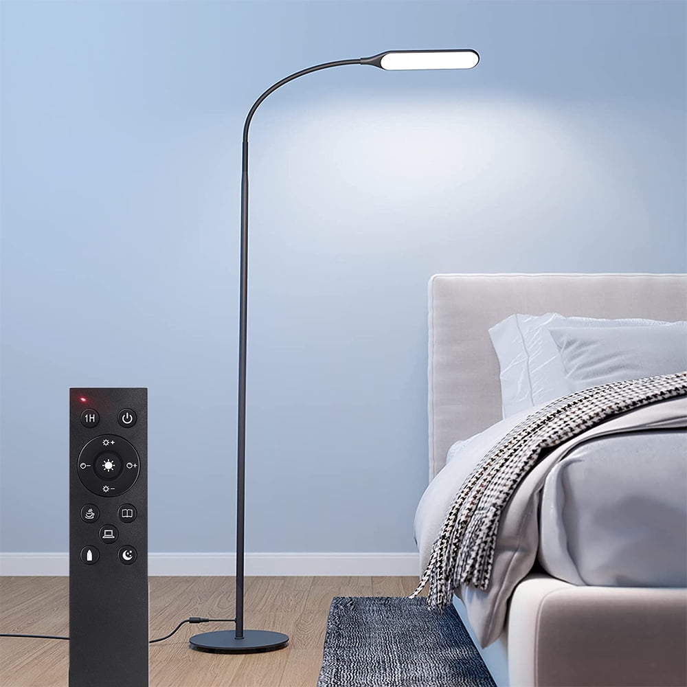 Outon LED Floor Lamp Bright Dimmable Reading Standing Lamp with 4 Color