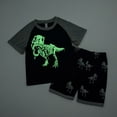 thumbnail image 5 of MEZZALL Boys Dinosaur Outfits Sets Glow In The Dark Print T-Shirt And Shorts 2PCS Summer Casual Play Clothes For Toddlers Comfortable Elastic Fabric 2-3 Years Stylish Baby Wear, 5 of 5