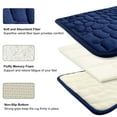 thumbnail image 4 of Cobblestone Bathroom Rugs Memory Foam Bath Mat Super Water Absorbent Bath Mats for Bathroom Machine Washable Bath Rugs (Navy, 31.5*19.5 inch), 4 of 10
