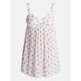 thumbnail image 5 of No Boundaries Woven Sleep Dress, Women's size XS - XXL, 5 of 5