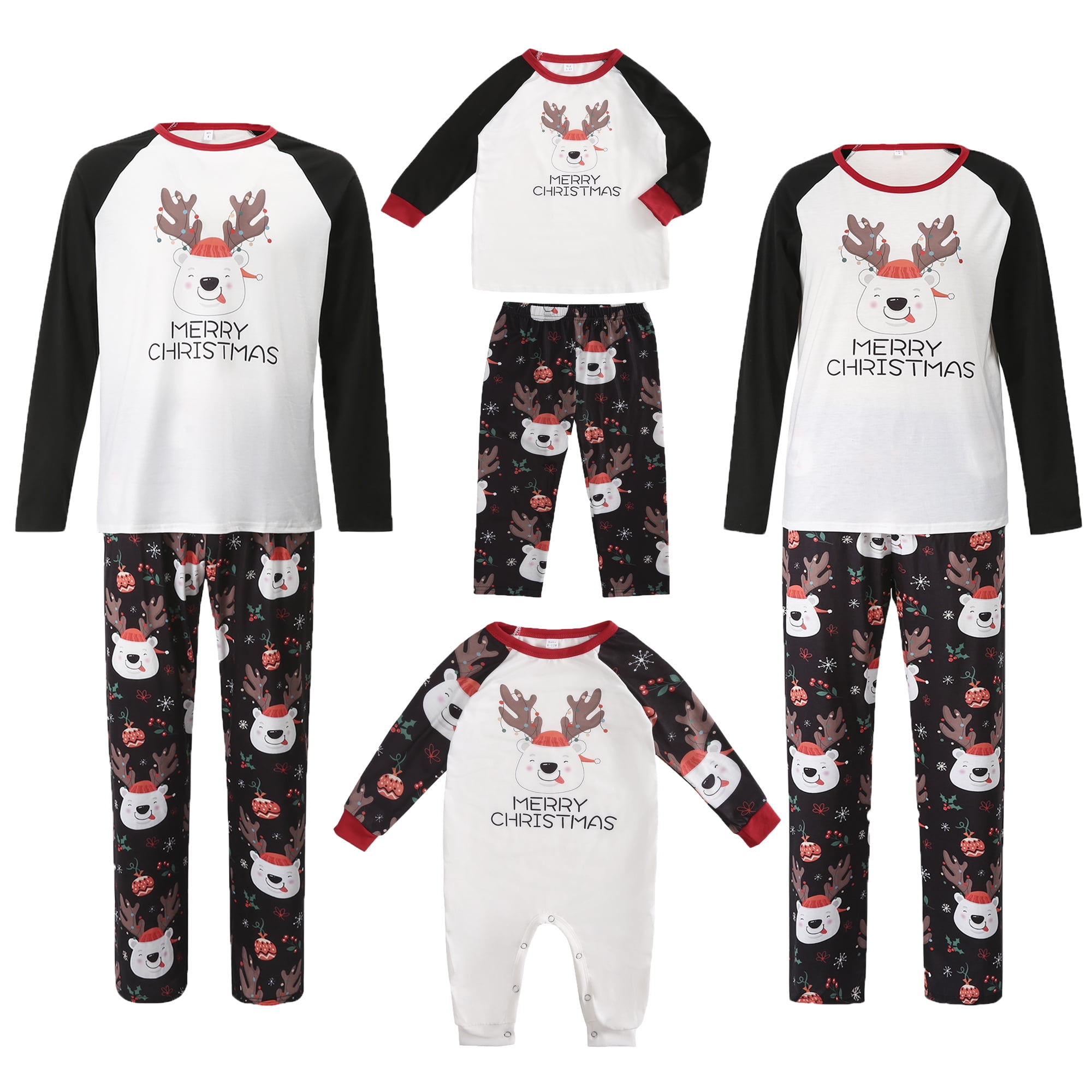 Shuttle tree Family Matching Christmas Pajamas Plus Size Xmas Pjs Set Family Christmas Pajamas Plus Size