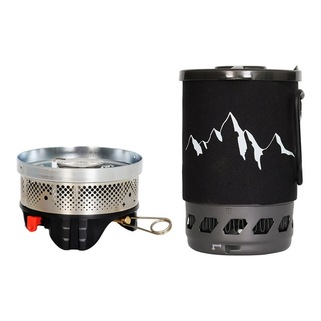 Estufa de Camping, mochila, estufa portátil de bolsillo, utensilios de cocina, horno, quemador de Gas, cabezal de estufa de Camping para Picnic, barba
