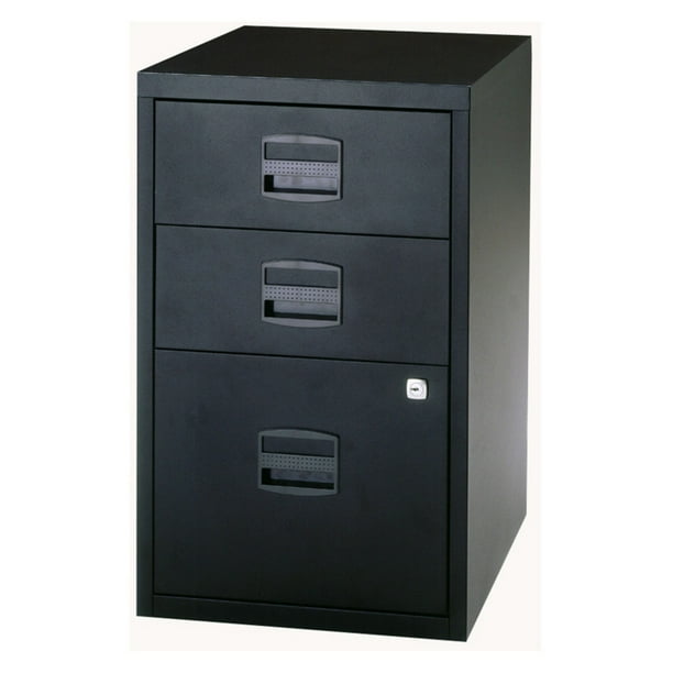 Bisley Three Drawer Home File Cabinet - Black - Walmart ...