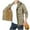 Khaki, variant on Busydd Mens Fleece Jacket Detachable Sleeve and Hood Windbreaker Jacket Casual Warm Winter Coats for Men Solid Color Multi Pockets Zipper Hiking Travel Sport Coats Plus Size Outerwear M-5XL