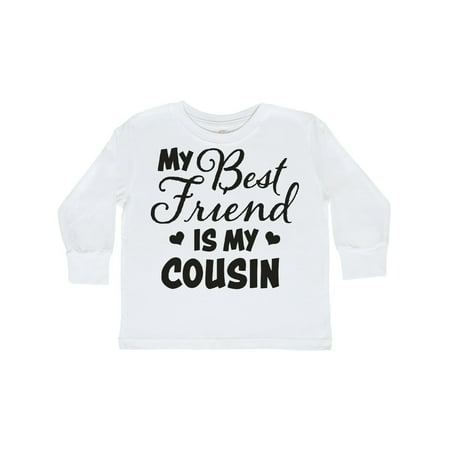

Inktastic My Best Friend is My Cousin with Hearts Gift Toddler Boy or Toddler Girl Long Sleeve T-Shirt