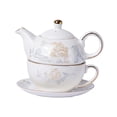 thumbnail image 2 of Juego de té de para una Juego de té de cerámica de decorativo Disfrute de servir Tetera de Tetera floral para su, 2 of 9