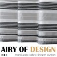 thumbnail image 4 of Blue and White Shower Curtain Stripe Fabric Shower Curtain for Bathroom Modern Striped Shower Curtain Spring Shower Curtain Set Waterproof in Bath 72x72 inches with Curtain Hooks, 4 of 6