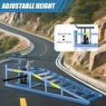 thumbnail image 4 of 2 PCS 5T Car Ramps for Oil Change, 11000LBS Heavy Duty Vehicle Ramps with Reflective Strips, 9.8-15" Adjustable Height Garage Lift Rhino Ramps, 4 of 6