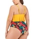 thumbnail image 4 of Traje de baño grande para mujer con sujetador sin soporte de acero Bikini Estampado multicolor Cómodo volante Cintura alta Traje de baño Traje de baño dividido OAVQHLG3B Store  lin121212, 4 of 4