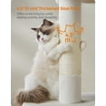 thumbnail image 6 of Cat Tree 39.8-Inch Cat Tower for Extra Large Cats up to 44 lb, Cat Condo with Large Perch, 2 Cat Caves, Scratching Post, White, 6 of 8
