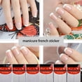 thumbnail image 2 of Milue French Nail Strips White Nail Art French Tip Stickers DIY Nail Art Decals, 2 of 19
