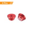 thumbnail image 3 of Uxcell Nylon Insert Hex Lock Nuts, 4pack - M2 x 0.4mm Aluminum Alloy Self-Locking Nut, Anodizing Flange Lock Nut for Fasteners(Wine Red), 3 of 6