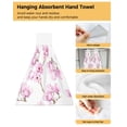 thumbnail image 4 of Summer Lemon Plaid Hand Towel Bathroom Supplies Absorbent Cloth Dishcloths Hanging Cloth Kitchen Accessories, 4 of 7