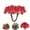 Red, variant on Mini Christmas Berries,QZS Flower Arrangements Decorations for Crafts,5x0.47in Portable White Holly Berries for Craft,DIY Wreaths,Birthday