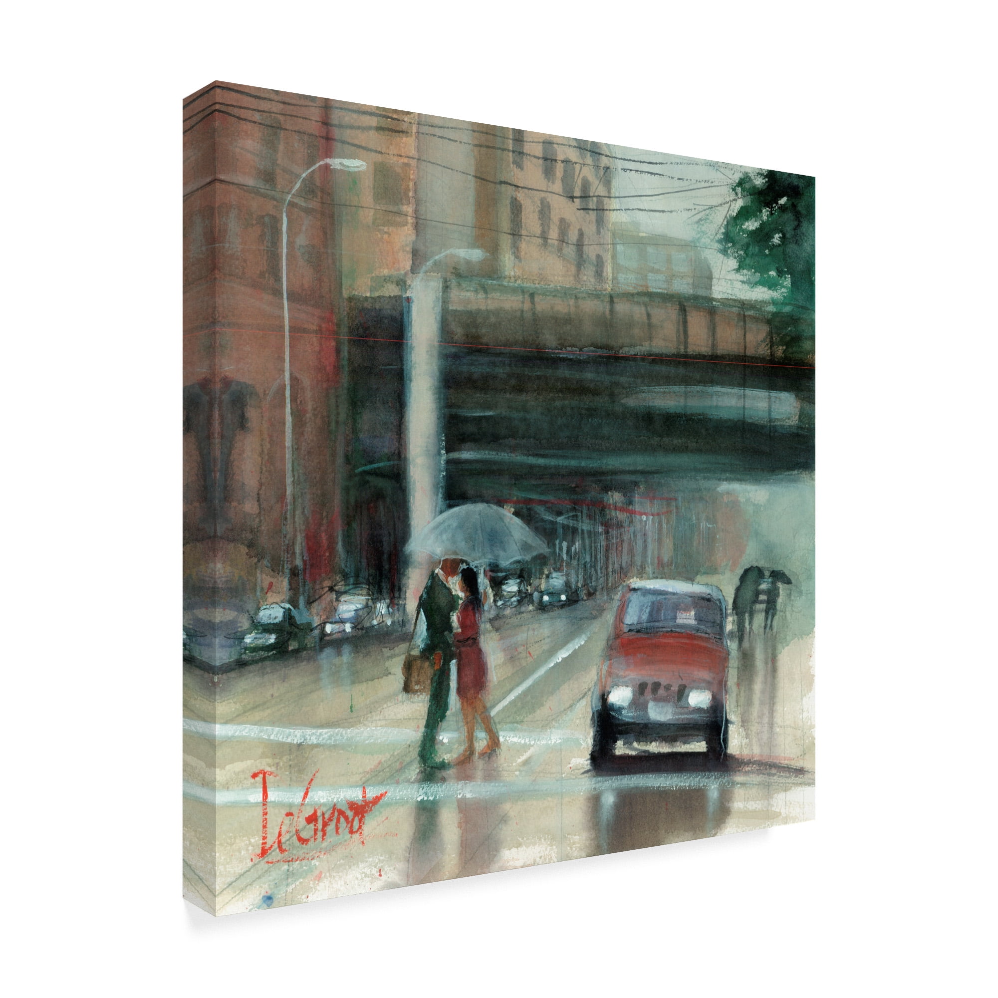Trademark Fine Art 'Downtown Love' Canvas Art by Gregg Degroat