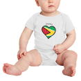 thumbnail image 2 of Guyana Flag Heart Love Funny Baby Bodysuit Boy Girl Clothes, 2 of 5