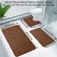 thumbnail image 1 of Linnome 3 Piece High Density Sponge Bath Mat Set Absorbent Non Slip Soft Washable Home Bathroom Decor Needs, 1 of 7